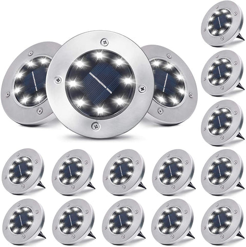 LED Solar Power Disk Light