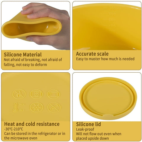 Reusable Airtight Silicone Food Storage Container