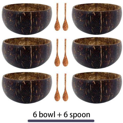 12-15cm Natural Handmade Coconut Bowl