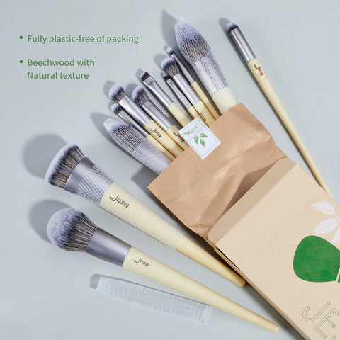 Eco-Friendly Makeup Brushes Set