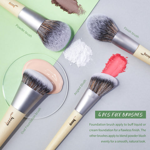 Eco-Friendly Makeup Brushes Set