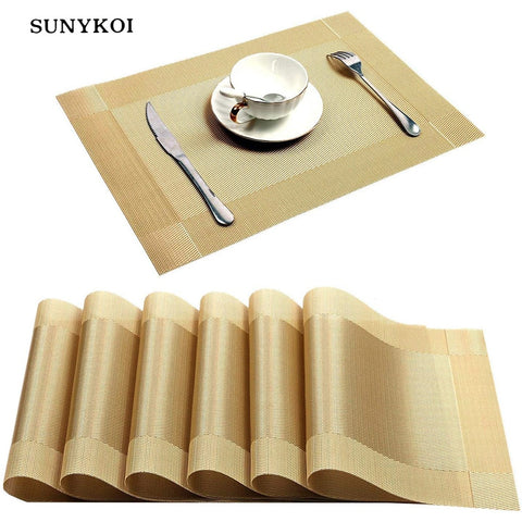 Washable Dining Table Weave Mats