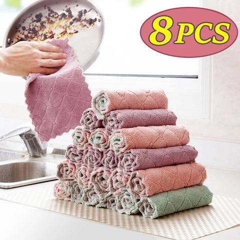 Non-stick Oil Dish Towel Rags