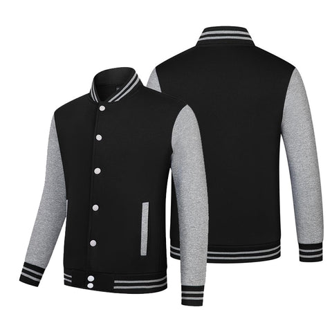 Casual Coats Round Neck Baseball Uniform