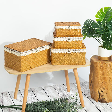 Natural Handwoven Storage Baskets