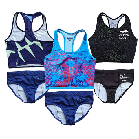 Women Track & Field Fast Running Tank Tops Suit