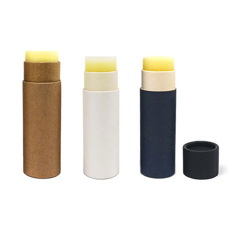Tubo de embalaje cosmético push up de cartón biodegradable