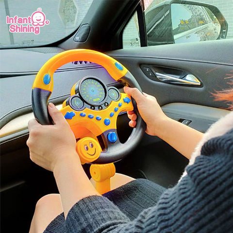 Kids Early Educational Stroller Steering Wheel Toys