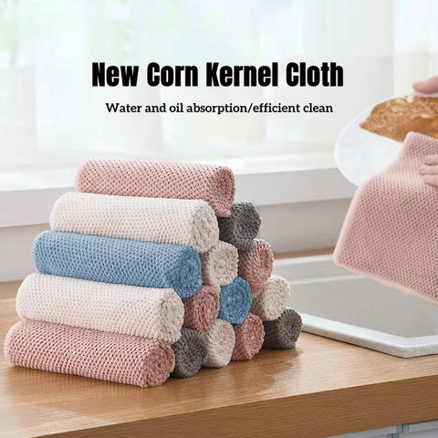 Microfiber Highly Absorbent Corn Kernel Cleaning Cloths