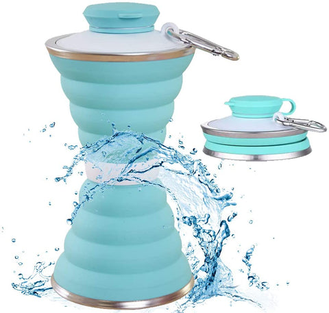 Silicone Water Bottle With Cup