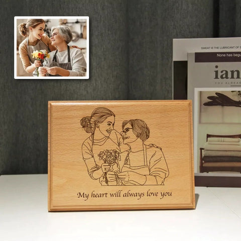 Custom Vintage Wooden Photo Frame