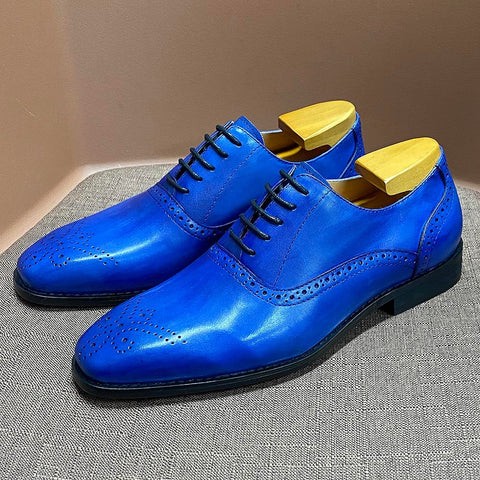 Zapatos brogue formales de boda para hombre