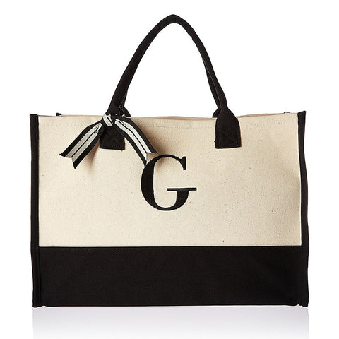 Fashion Canvas Tote Letters Flower Bags