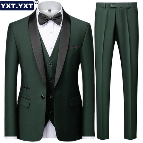 Luxury Men's Full 3 Pieces Formal Suit