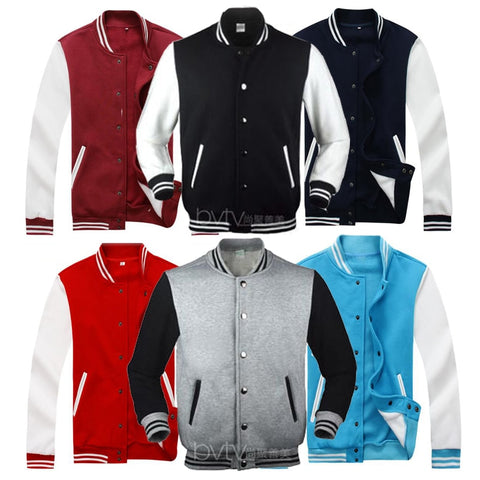 College Women Men Varsity Baseball Jacket